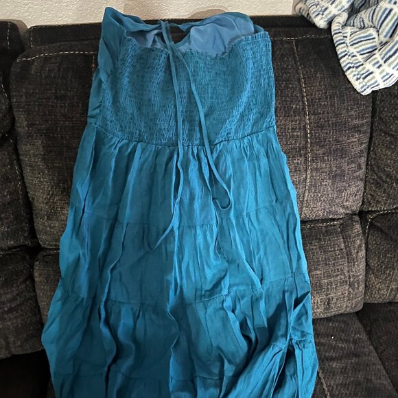 Blue Deep Self Maxi Dress - Picture 1 of 5